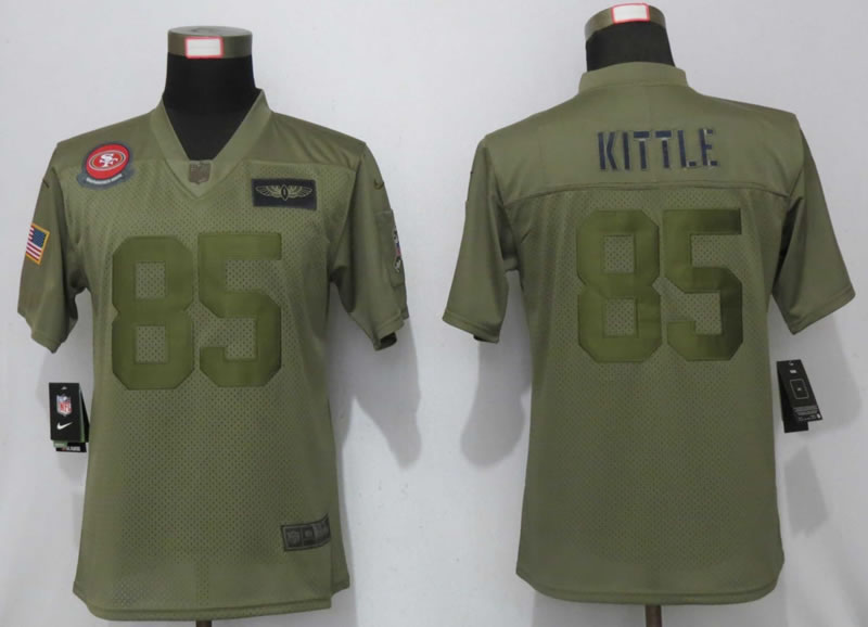 Women Nike San Francisco 49ers 85 Kittle Nike Camo 2019 Salute to Service Limited Jerseyy,We sell and wholesale Women Nike San Francisco 49ers 85 Kittle Nike Camo 2019 Salute to Service Limited Jerseyy on line form chian!
